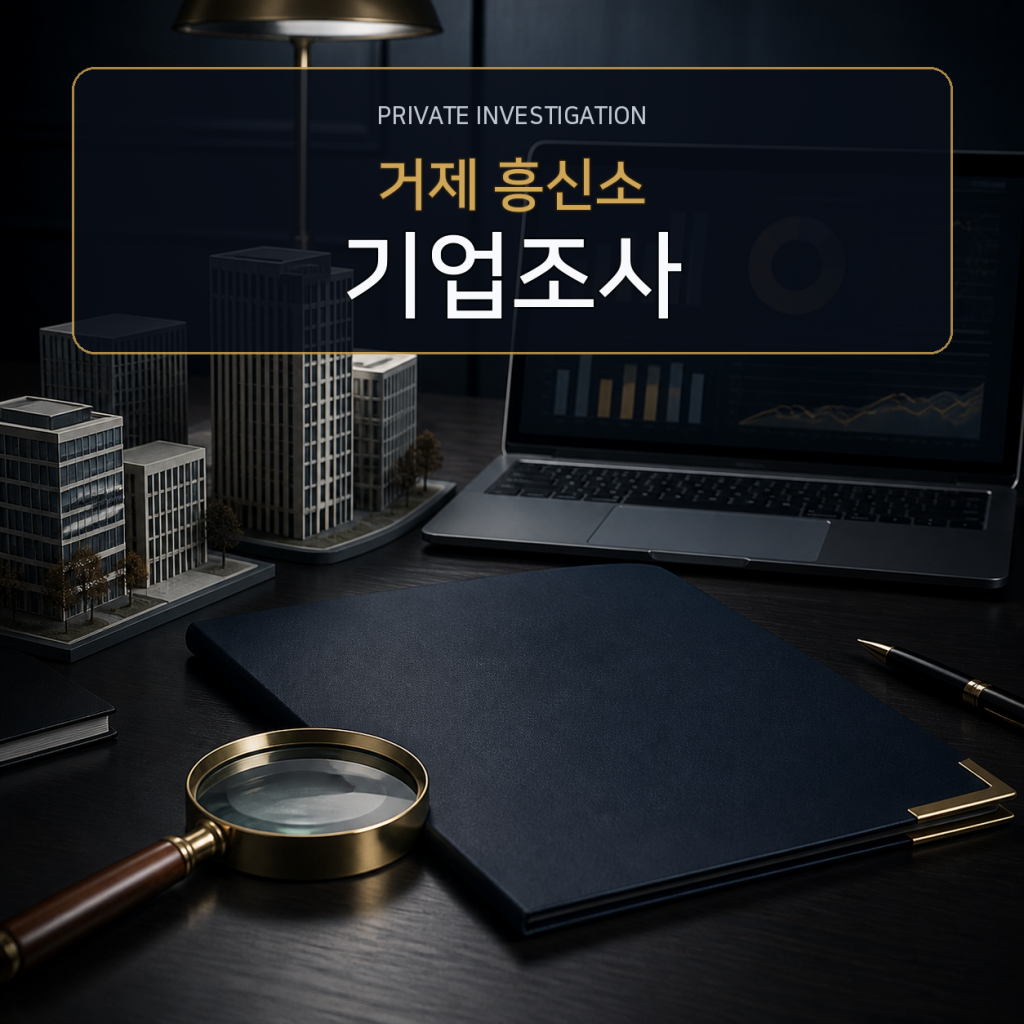 거제 기업·거래처 조사 전문 흥신소