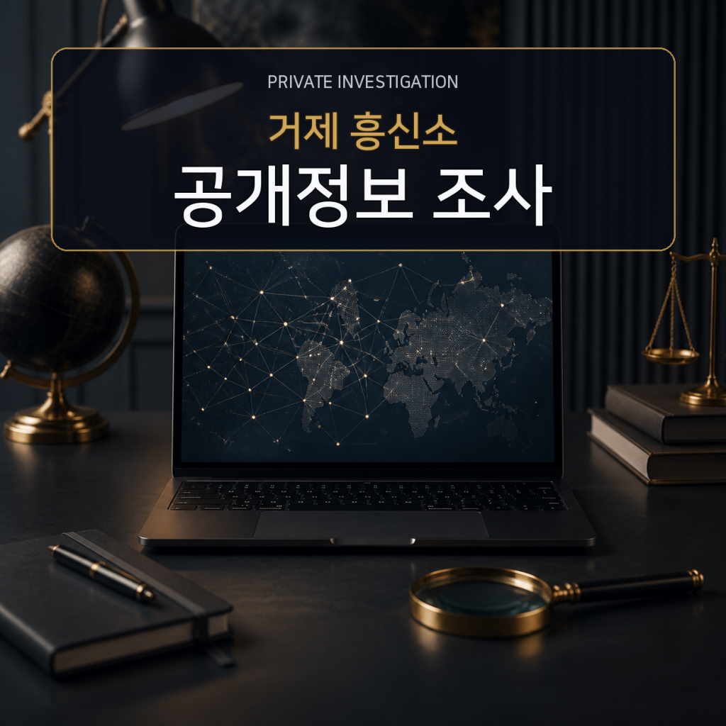 거제 디지털 공개정보 조사 전문 흥신소